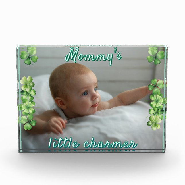 Clover Green Mommy's Little Charmer Geschenkboxen Fotoblock (Vorderseite)