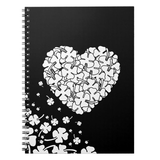 Clover Heart Notizblock (Vorderseite)