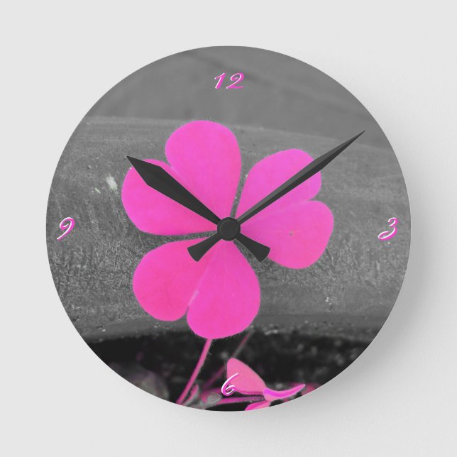 ~Clover Hearts~ WALL CLOCK Runde Wanduhr (Vorderseite)