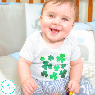 Clover Kleeblatt Irland Irish St Patricks Day Baby T-shirt