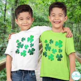 Clover Kleeblatt Leaf Niedlich St Patrick's Day Ir T-Shirt
