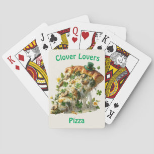 Clover Lovers Pizza St. Patrick’s Day Spielkarten