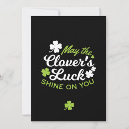 Clover Luck Charm: Der Luck Shine der Klee Einladung
