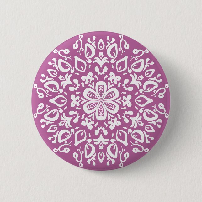 Clover Mandala Button (Vorderseite)