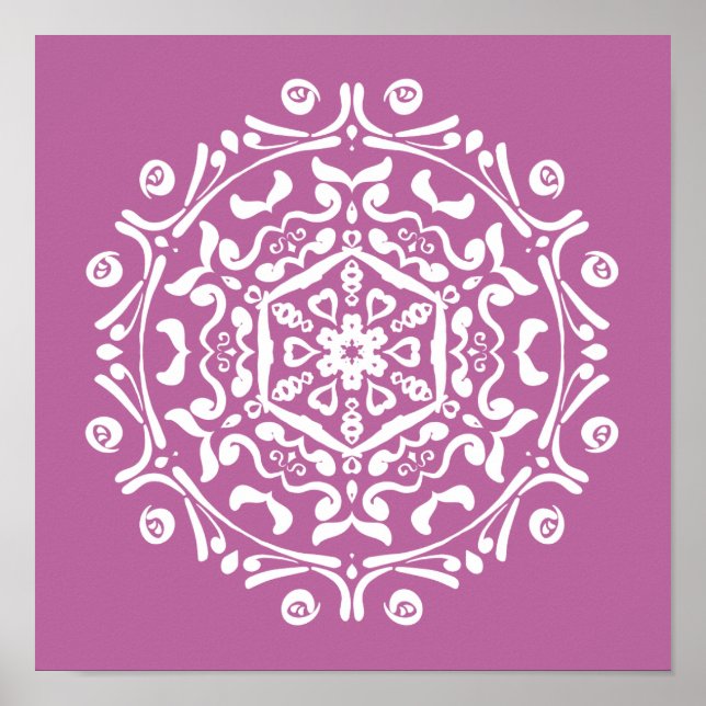 Clover Mandala Poster (Vorne)