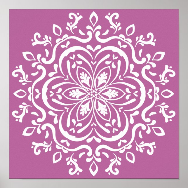 Clover Mandala Poster (Vorne)