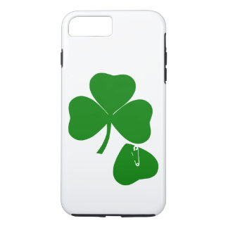 Clover mit Safety Button St Patrick's Day Lust auf iPhone 8 Plus/7 Plus Hülle