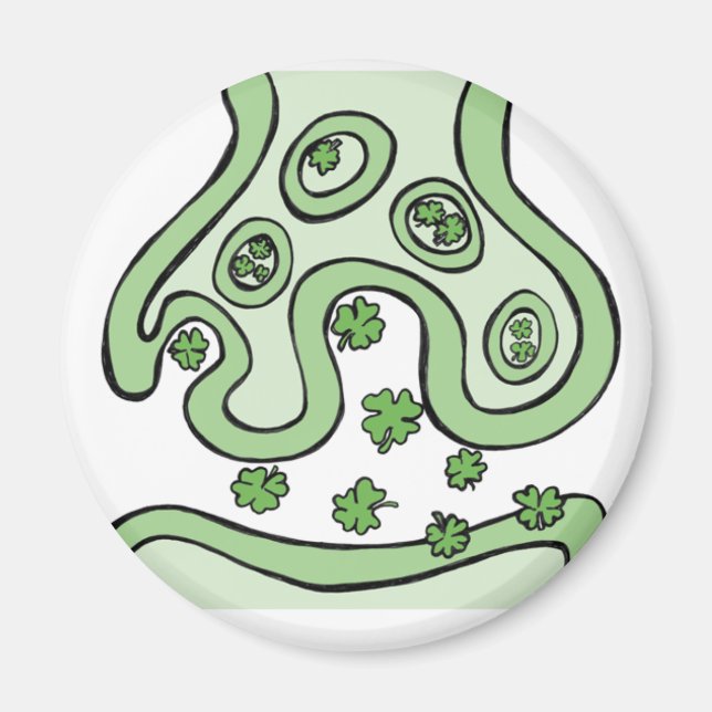 Clover Neurotransmitter Magnet (Vorne)