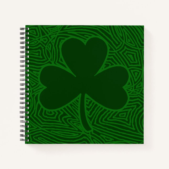 Clover Pattern Notizbuch (Vorderseite)