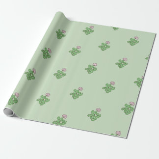 Clover Pflanze Blume Grüne Elegante Geschenkpapier
