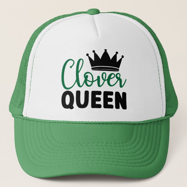 Clover Queen Charm Design-60278 Truckerkappe (Vorderseite)