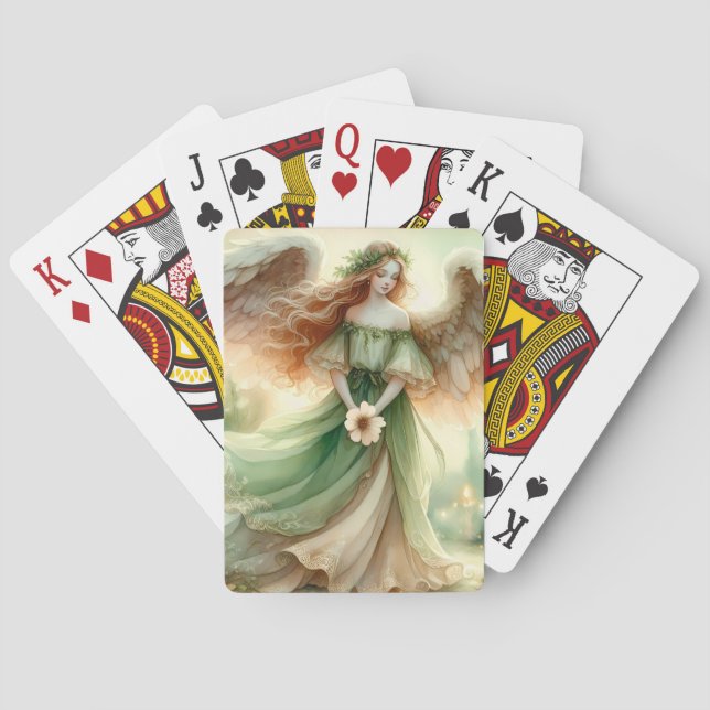 Clover Serenity Angel Spielkarten (Rückseite)