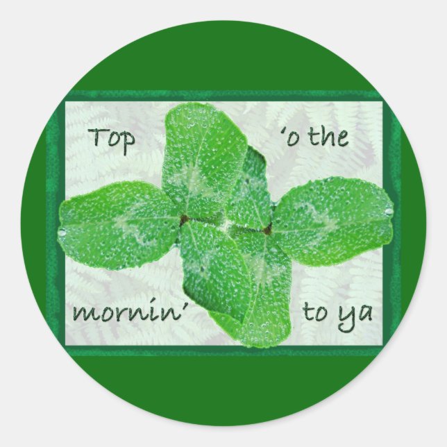 Clover St Patty's Day Aufkleber (Vorderseite)