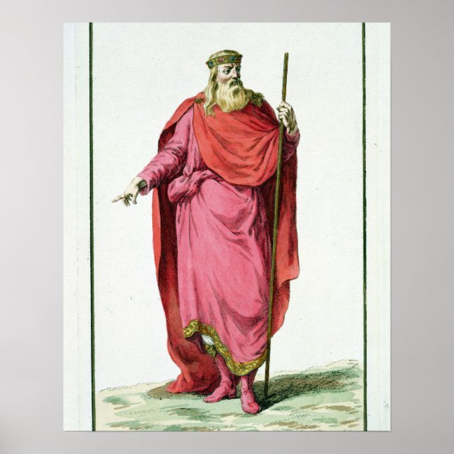 Clovis I (481-511) King of the Salian Franks von Poster (Vorne)