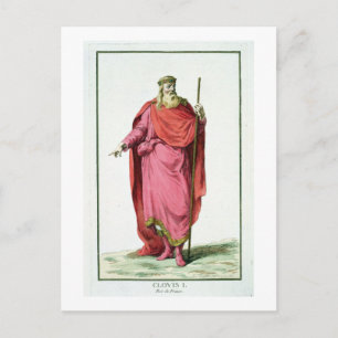 Clovis I (481-511) King of the Salian Franks von Postkarte