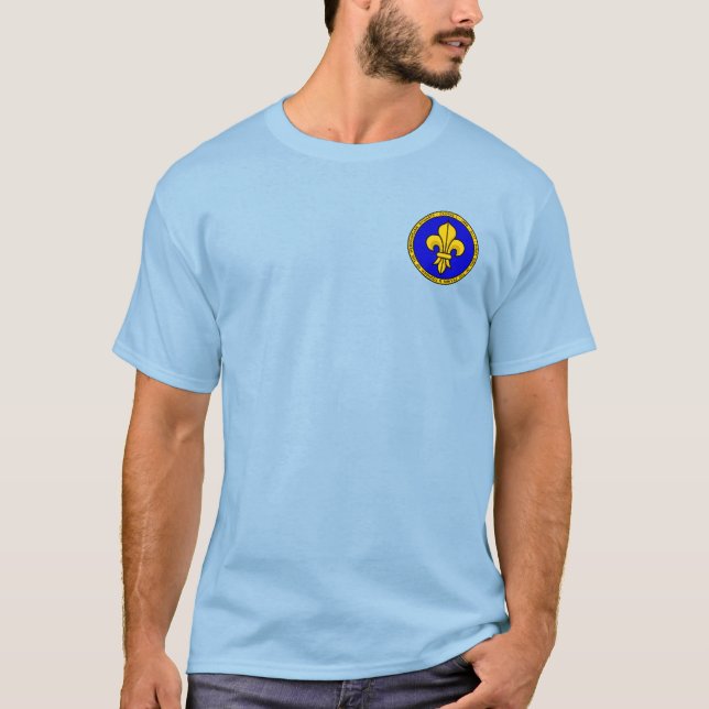 Clovis I blau und GoldSiegel-Shirt T-Shirt (Vorderseite)