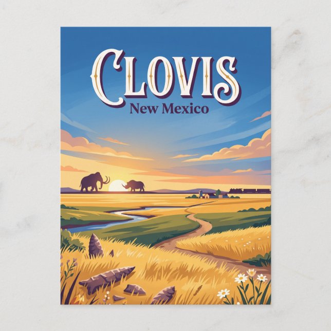 Clovis, New Mexico Postkarte (Vorderseite)