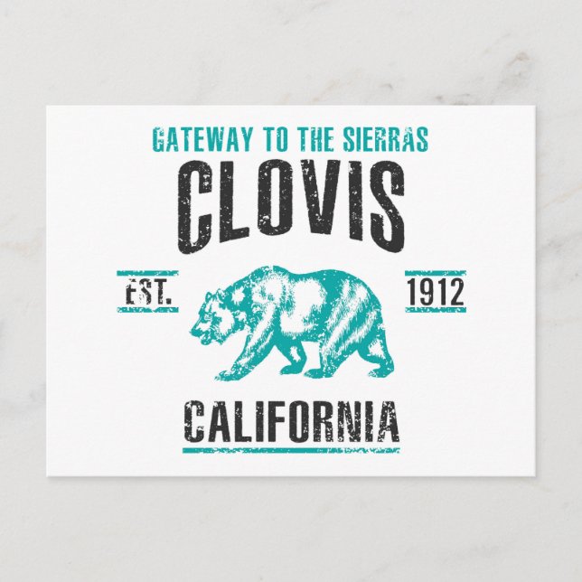 Clovis Postkarte (Vorderseite)