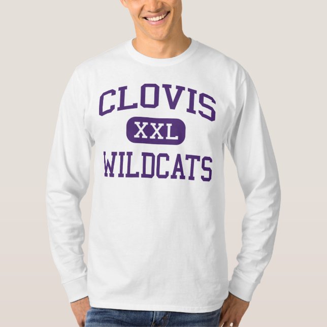 Clovis - Wildkatzen - hoch - Clovis-New Mexiko T-Shirt (Vorderseite)
