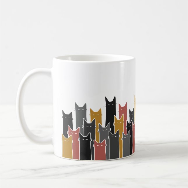 Clowder der Katzen-Tasse Kaffeetasse (Links)