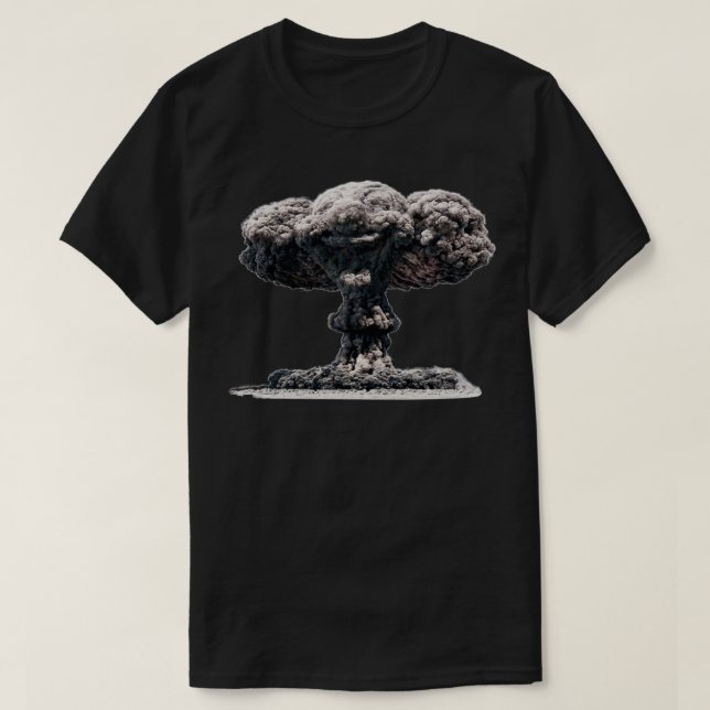ClowHead Nuklear Mushroom Cloud T-Shirt (Design vorne)