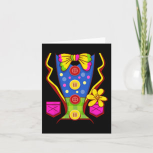 Clowkostüm für Kinder Männer Frauen - Halloween-Ou Karte