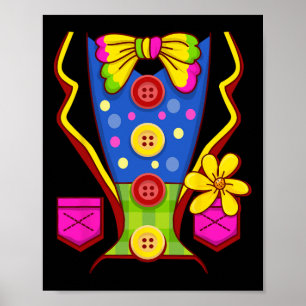 Clowkostüm für Kinder Männer - Halloween-Outfit Poster