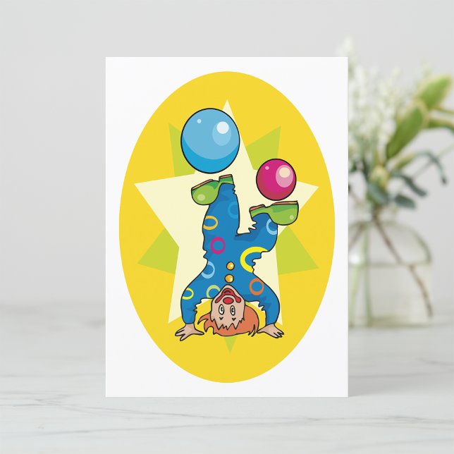 Clown auf seinem Kopf Einladung (Von Creator hochgeladen)