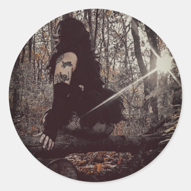 Clown-Aufkleber Runder Aufkleber (Vorderseite)
