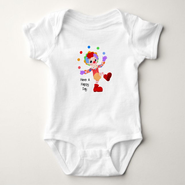 Clown Baby Bodysuit Strampler (Vorderseite)