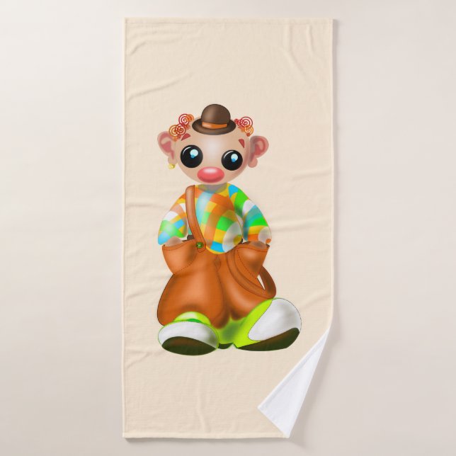 Clown-Badetücher für Kinder Badhandtuch Set (Badehandtuch)