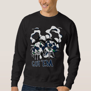 Clown Bär Dripping Brave Blue 13s Matching Sweatshirt