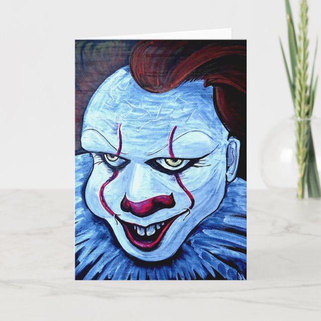 Clown: Böse Karte (Vorderseite)