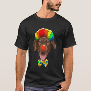 Clown brauner Labrador Retriever Zirkushund T-Shirt