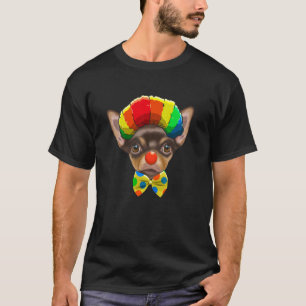 Clown Brown Chihuahua Circus Dog T-Shirt