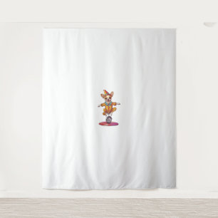 Clown Chihuahua - Funny Circus Dog Wandteppich