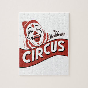 Clown-Clipart, niedliche Abbildung Puzzle