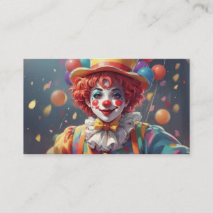Clown Clowns für Geburtstagsfeiern Visitenkarten Visitenkarte