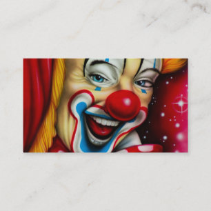 Clown Clowns für Geburtstagsfeiern Visitenkarten Visitenkarte