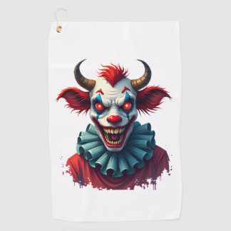 Clown Cow of Terror Golfhandtuch