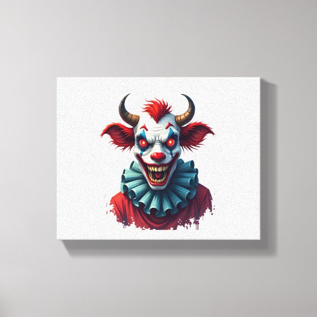 Clown Cow of Terror Leinwanddruck (Vorderseite)