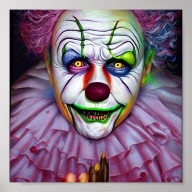Clown Creepy Crazy Poster (Vorne)