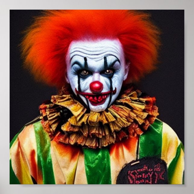 Clown Creepy Crazy Poster (Vorne)