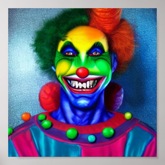 Clown Creepy Crazy Poster (Vorne)
