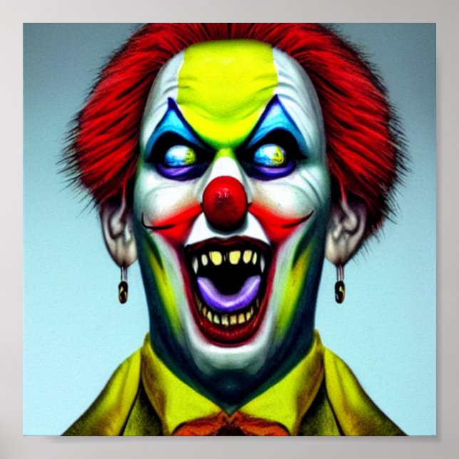 Clown Creepy Crazy Poster (Vorne)