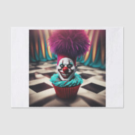 Clown Cupcake Decoupage Seidenpapier