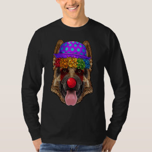 Clown Deutsche Schäferhunde Zirkus Karneval Kostüm T-Shirt
