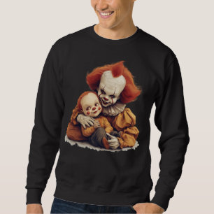 Clown-Duo Halloween-Spaß Sweatshirt