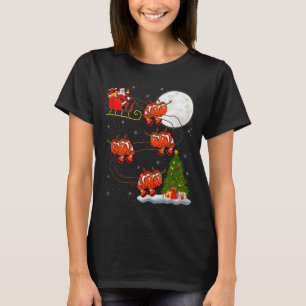 Clown Fisch Weihnachtsmann Schlitten Fliegend Lust T-Shirt
