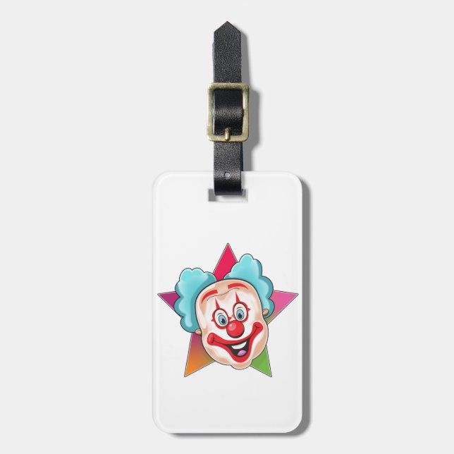 Clown Gepäckanhänger (Vorderseite vertikal)